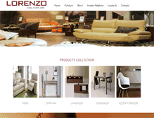 Tablet Screenshot of lorenzo-international.com